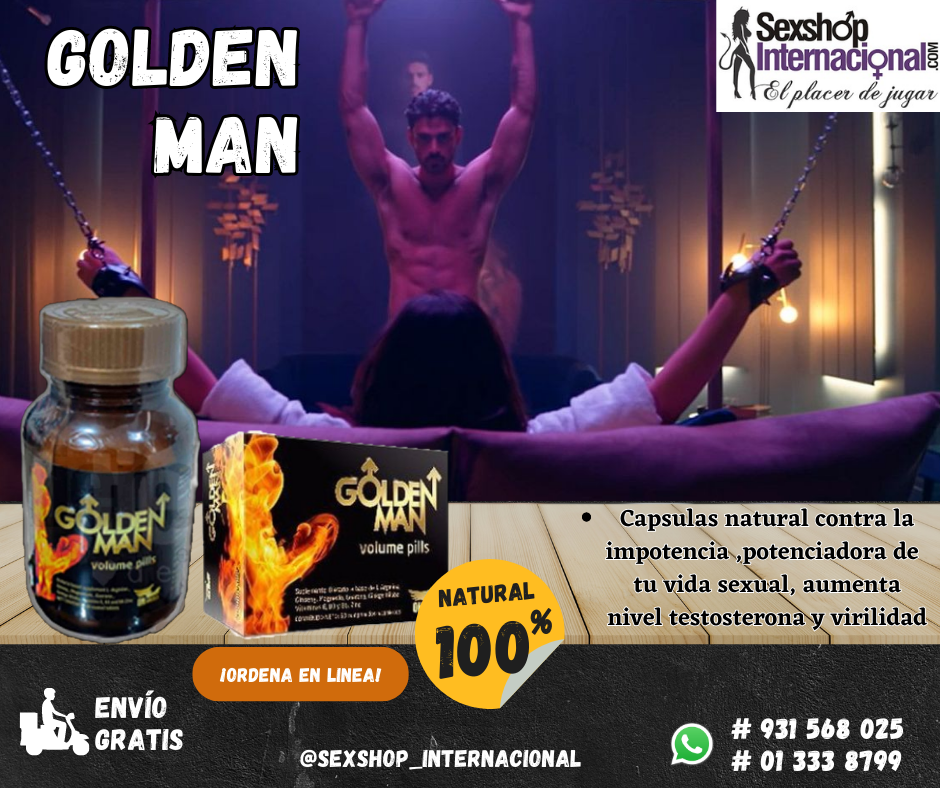 GOLDEN MAN CAPSULAS POTENCIA SEXUAL Y PENE GRANDE Y GORDO-CEL 931568025